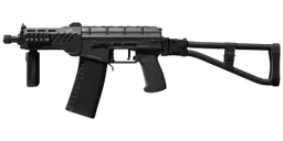 SR-3M compact assault rifle: Russian special forces integrally-suppressed weapon with folding stock and short suppressed barrel for stealth operations